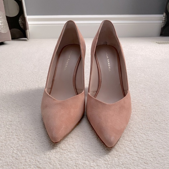 LOEFFLER RANDALL Sz 10 Paulina Pump Coquille, beautiful pink suede, brand new - Picture 1 of 8